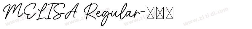 MELISA Regular字体转换